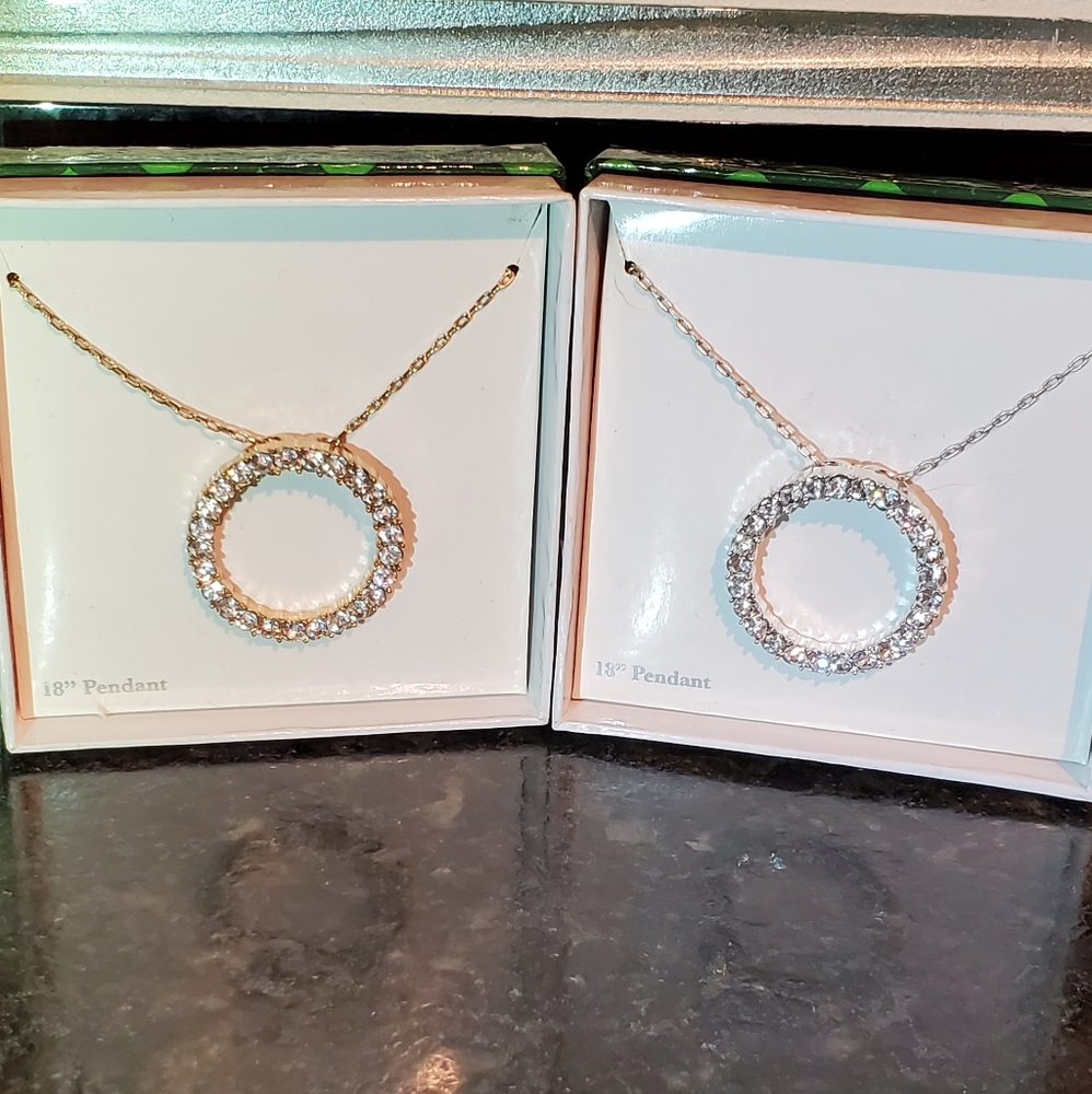 18 inch Clear CZ stone Pendant Necklace